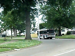 1992 gillig after death of husband going through city in evansville,indiana