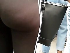 big booty blonde wastande Curvyy college girl Pawgg in leggings!! pt2
