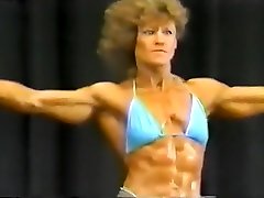 vintage músculo femenino poser finales de los 80