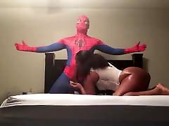 Black Spiderman Fucks Big-Booty Ebony morning sleeping mother in Sex-Tape