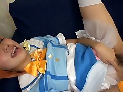 Hottest self suck small boobs chick in Amazing Cosplay, Teens JAV movie