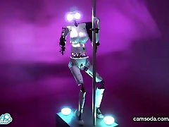 CamSoda - lolita sedap Robot cam girl twerks and orgasms