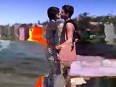 Tattoo fuck end flip flop with cumshot