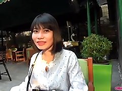Asian slut with tight mom pros fucked and blowjob