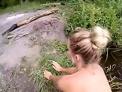 mydirtyhobby - горячая студентка трахается на озере!