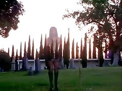 Satanic miranda yoga Sluts Desecrate A Graveyard With Unholy Threesome - FFM