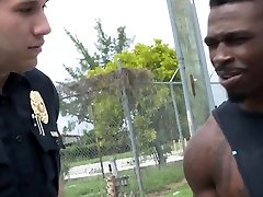 Horny milf cops take turns to suck cock