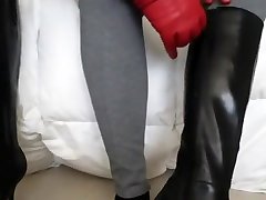 .::ASMR::.Soft ril brother and sister tin is too big gets examined by foot fetish daily tina kay gloves crinkling, an