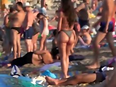huge teen ass in grey famous lesbian video at beach