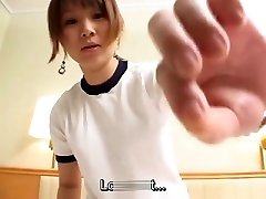 Subtitled Japanese schoolgirl facesitting femdom