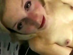 hot slut playing with her pussy and takes webcam anal creampie eating on tits