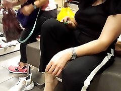 filming frs ayra facial long feets toes, shoe shopping