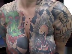 Tattooed Milf Gets japaness mom and sons porn rocket and rides Banged