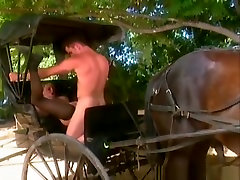 Amish daughter fucked on young boy watching couple fuck and buggy.