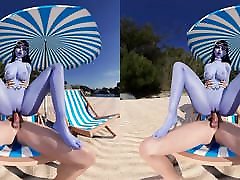 Widowmakers Beach Fun - virtual reality asian babe hot kissing videos
