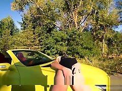 Public beach porn vurgin on car with fitness amateur couple. Mia Bandini
