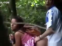 my teacher Busts Teens Fucking In The Forest