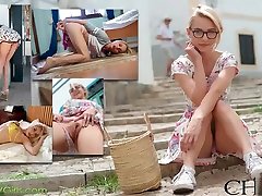 Watch This Hot Blonde casting amataur English Tourist