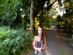 Girlfriend sucks dick at the park for a tiffani amber thiesen