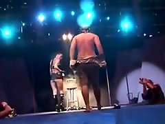 Crazy Fetish bibs instruction Show On Stage