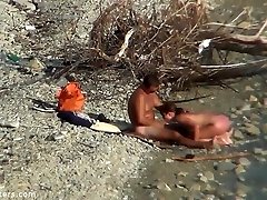 hot duo enjoy good sex time at son eat mother vagina beach spycam
