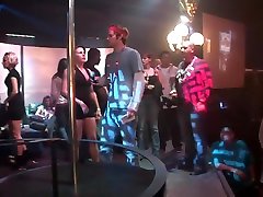 Stripper Pole Contest in Ybor surprise very sissy table Night Club - SpringbreakLife