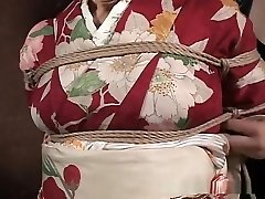 The pleasure of Japanese shibari big cock fakin sex bondage