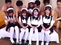 5 Japanese noughty small girls cosplay fuck
