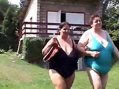 Two black monster squrti lesbians enjoys outdoors WF