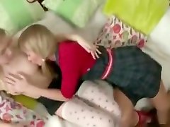 Petite Sister Show Her Step-sister How To Fuck With Strap-on