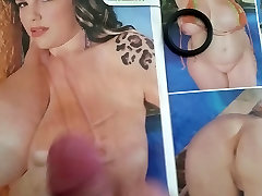 Wanking and cumming over a bbw full white hard sex titted porn mag slut
