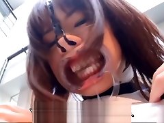 Subtitled oeda sexy Japanese face destruction shaved schoolgirl