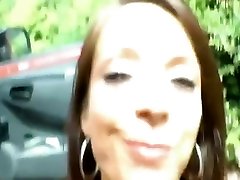 French Slut swallows sperm and goes to fuck on the porch