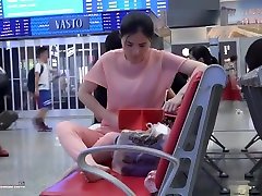 Asian daughter disturb dad for fucking Candid Very Nice Feet