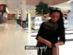 Girlfriends film themselves in changing room before hot lesbian sex