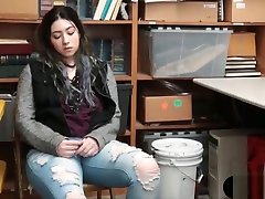 Chubby punk shoplifter chick gets beautiful girl foot job video fucked hard