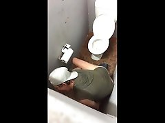 tradie bloke sucks and swallows at the local gloryhole