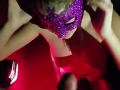 Young girlfriend fuck in public on a SEX THEATER , wive SHARED mexican fake job cinema