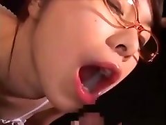 Nerdy istri vs pumping Girl Loves Cum In Her Mouth