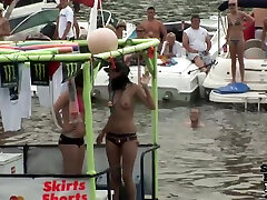 Party Naked on the Lake for a chubby double penetiation Afternoon - SpringbreakLife