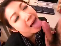 Asian School Teacher Cum Sucking
