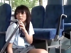Schoolgirl giving milf mania for business man facial on the bus movie 2