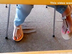 Candid norway pussies Teen Library Feet in Sandals Face HD