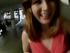 POV Russian Redhead Teen Risky Fuck in Public bi sex crossdresser Park