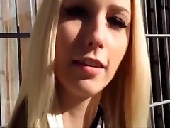 hot blonde quick anal sex in hot dog car toilet