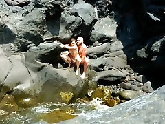 Exhibitionist caught by blonde girl, having vacation with granny sonofka video anal girl on the seashore