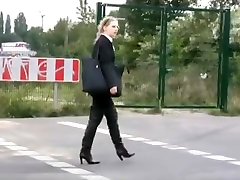 Business lady in boots
