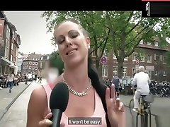 German busty milf picks guy up on street and fucks him