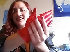 Leather glove show