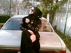 Turkish arabic-asian hijapp youthful pissing photo 27